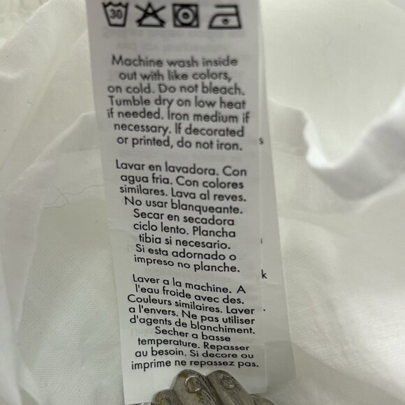 *New Just Fab Dress M White Eyelet Lace Romantic Wedding Whimsical Fairy Prairie - Picture 5 of 6